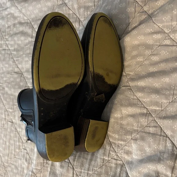 Lucky Brand Black Ankle Rain Boots - Picture 2 of 6